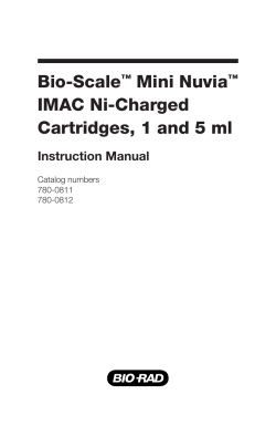 Bio-Scale&trade; Mini Nuvia&trade; IMAC Ni-Charged Cartridges, 1 - Bio-Rad