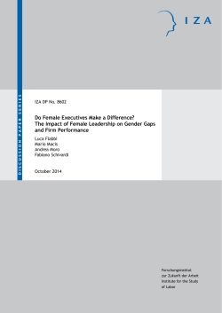 Do Female Executives Make a Difference? The Impact of