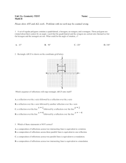 Unit 2A- Geometry TEST Name: Math II Please show ANY and ALL