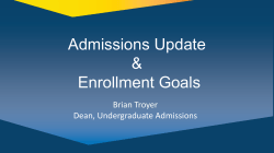 Admissions Presentation