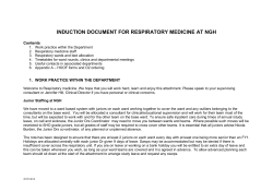 induction document for respiratory medicine at ngh