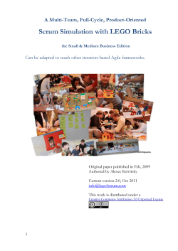 Scrum Simulation with LEGO Bricks