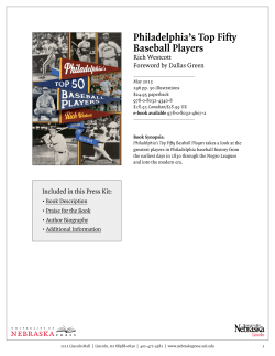 Philadelphia`s Top Fifty Baseball Players