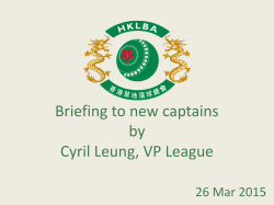 (home side only) Convenors and Captains contact list Players list