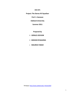 Project Report - Oakland University