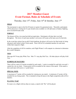 2011 member-guest - Windyke Country Club