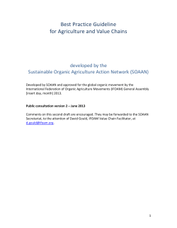 Best Practices for Sustainability in Agriculture and Its
