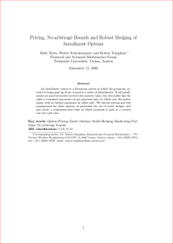 Pricing, No-arbitrage Bounds and Robust Hedging of Installment