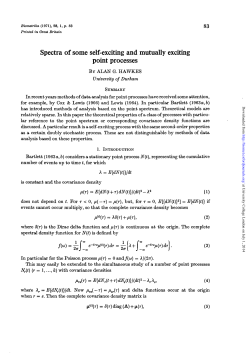 Spectra of some self-exciting and mutually exciting point processes
