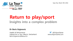 Return to play/sport