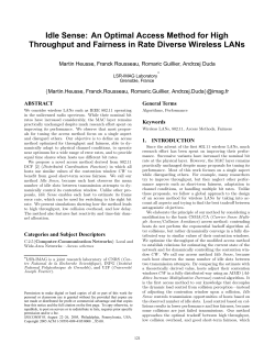 Idle Sense: An Optimal Access Method for High Throughput and