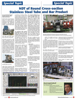 N DT of Round Cross-section Stainless Steel Tube and Bar Product