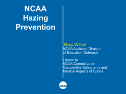 NCAA Hazing Prevention