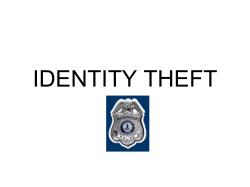 COMMON WAYS ID THEFT HAPPENS: