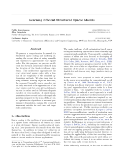 Learning Efficient Structured Sparse Models