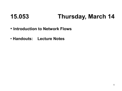 The Minimum Cost Flow Problem