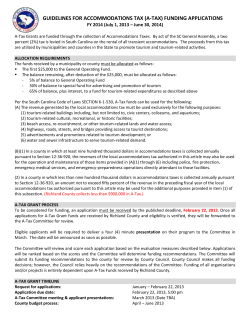 guidelines for applications for accommodations