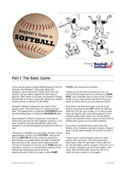 Softball Beginners Guide 2008