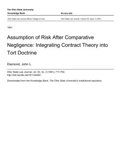 Assumption of Risk After Comparative Negligence