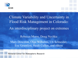 Flood Risk Management and Decision -Making.