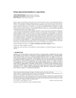 Simple Approximate Equilibria in Large Games