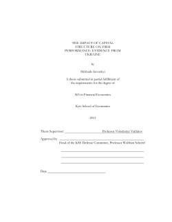 THE IMPACT OF CAPITAL STRUCTURE ON FIRM PERFORMANCE