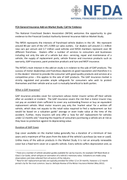 FCA General Insurance Add-on Market Study: Call for Evidence