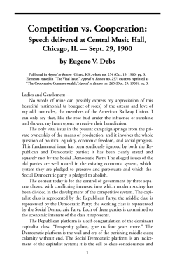 Competition vs. Cooperation: