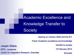 Centers of Excellence