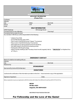 For Fellowship and the Love of the Game!