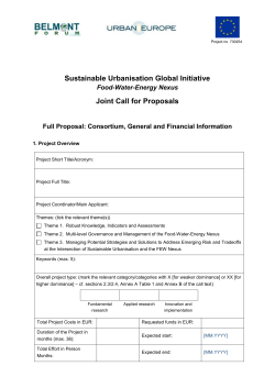 SUGI FWE Nexus Full Proposal Form