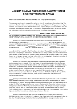 liability release and express assumption of risk for