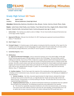 Grady High School GO Team