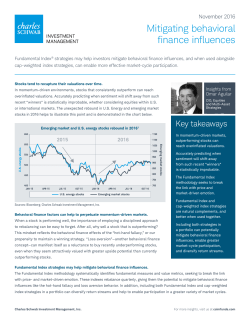 Mitigating behavioral finance influences