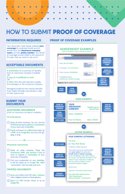 How to submit proof of coverage