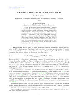 Equilibrium fluctuation of the Atlas Model
