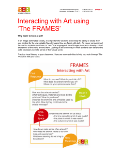 Interacting with Art using `The FRAMES`