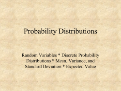 Probability Distributions