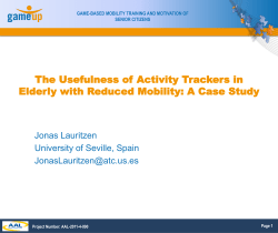 GAME-BASED MOBILITY TRAINING AND MOTIVATION OF SENIOR