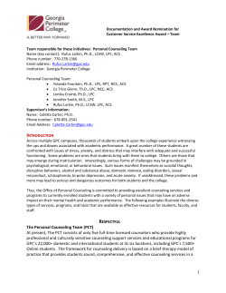 Documentation and Award Nomination for Customer Service