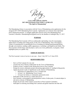 CALL FOR APPLICATIONS 2017