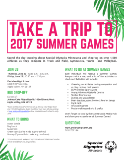 Taking a field trip to Summer Games?