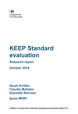 KEEP Standard evaluation