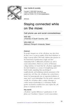 Staying connected while on the move: