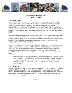 SoundWaters Tall Ships Ball May 11, 2013