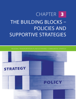 chapter 3 the building blocks &ndash; policies and supportive strategies