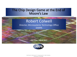 The Chip Design Game at the End of Moore`s Law