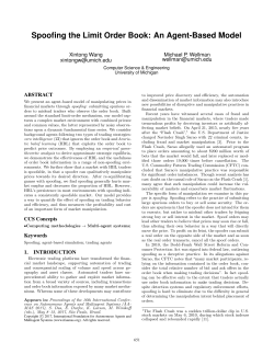 Spoofing the Limit Order Book: An Agent-Based Model