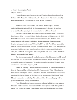 A History of Assumption Parish - Assumption Church