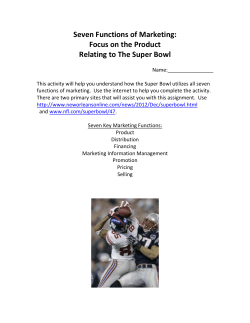 Seven Functions of Marketing